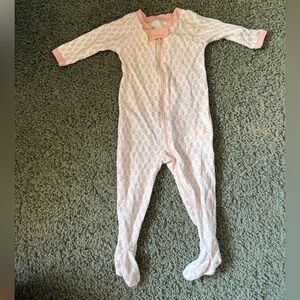 Lake baby sleeper - pink floral - 3-6mo
